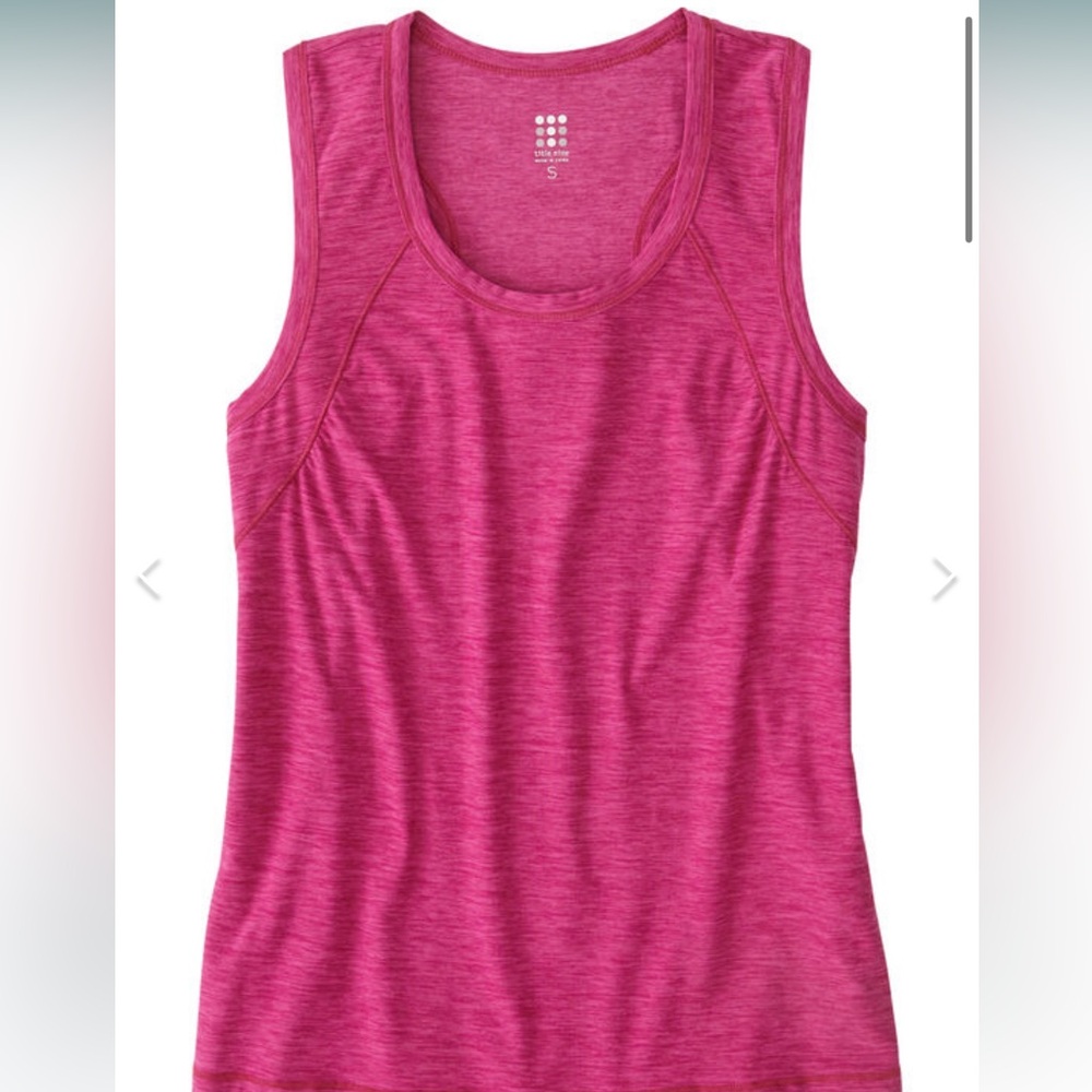 Title Nine- pink Grace razor back tank top